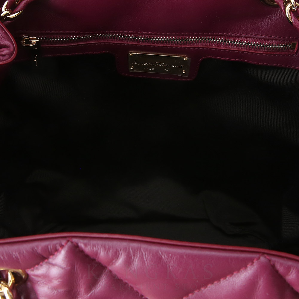 FERRAGAMO(USED)페레가모 바라리본 버킷백